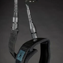 AK Coil Wingboarding Calf/ Ankle Leash - Black And Teal 6' Discounts Apply ! -Wind Rush Shop ak wingboarding board leash 2