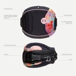 Mystic Dazzled Womens Kiteboarding Waist Harness - Dark Grey Discounts Apply ! -Wind Rush Shop mystic 2022 dazzled dark grey size 4